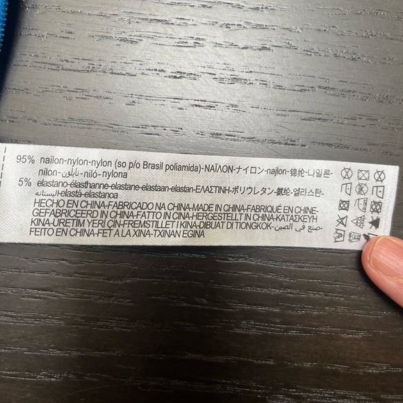 Zara NWOT Asymetrical Ribbed Double Strap Tank Tee Shirt in Blue Size Small - Picture 4 of 5